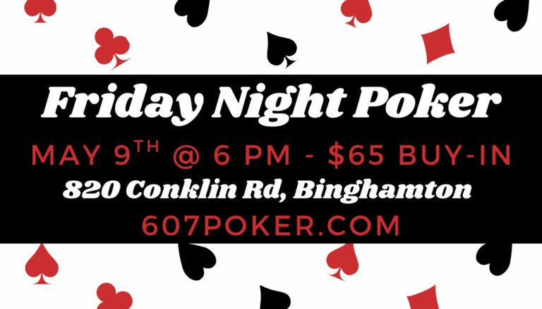 NO LIMIT HOLD EM TOURNAMENT – MAY 9th